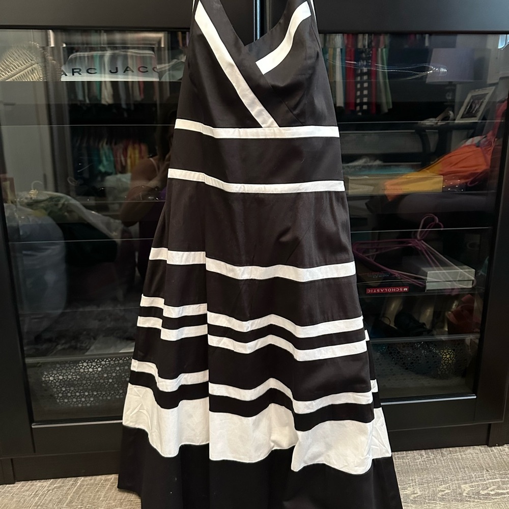 White House Black Market Black Halter Dress